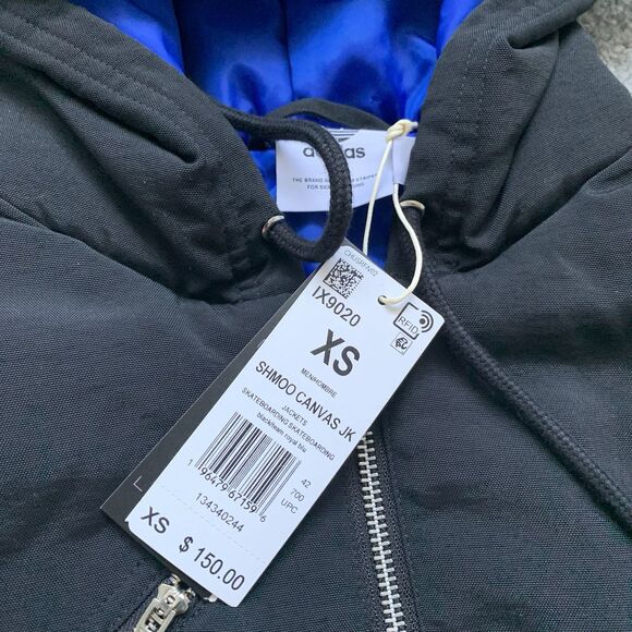 Adidas Men Skateboarding Shmoo Canvas Jacket Black Mark Gonzales IX9020 Size XS - Picture 4 of 12